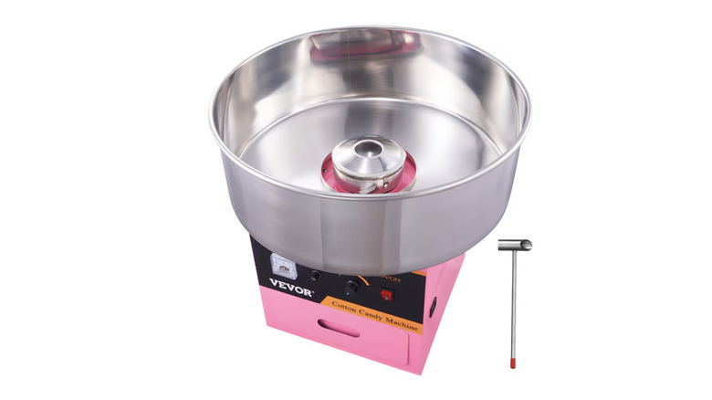 A Vevor cotton candy machine with white background