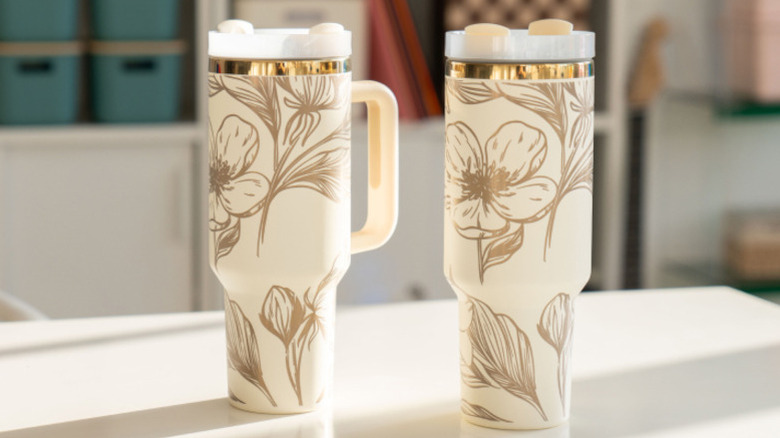 decorative tumblers etched with xTool