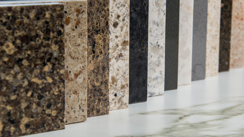 stone countertop samples