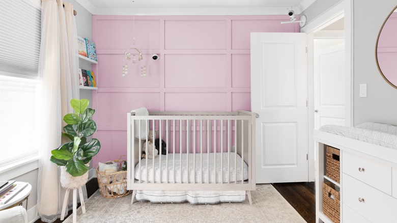 Nursery with board-and-batten wall