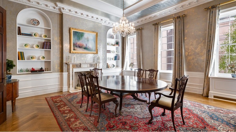 Formal antique dining room