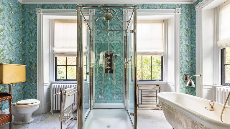 Large bathroom in Brooklyn home