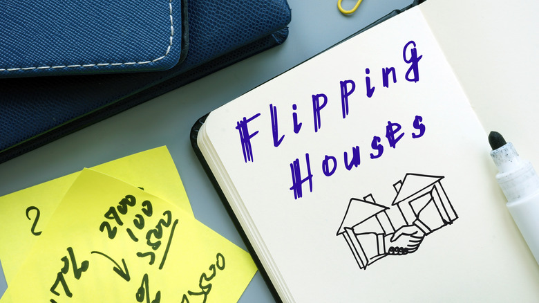 flipping houses in notebook