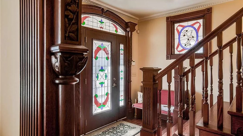 staircase in Indiana home