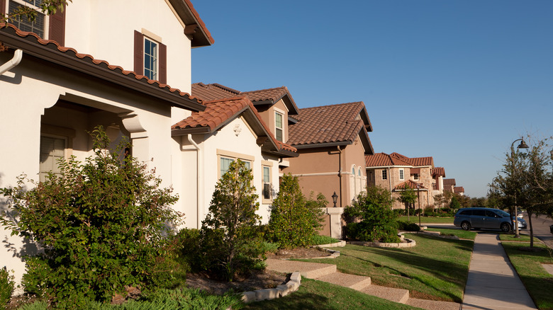 Homes in a suburb