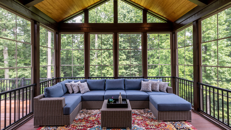 Large screened porch