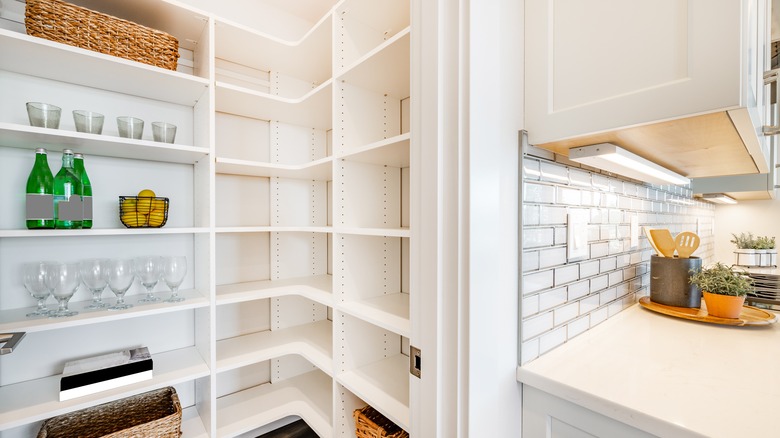 View of a kitchen pantry