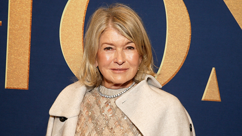 Martha Stewart slightly smiling