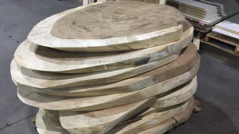 wood slabs