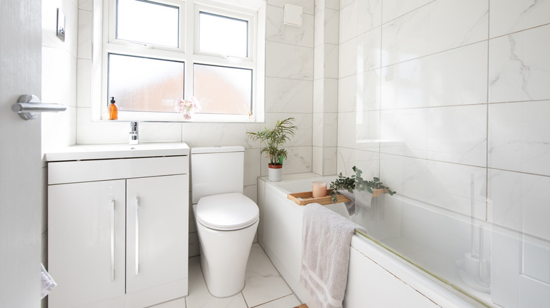 small white bathroom