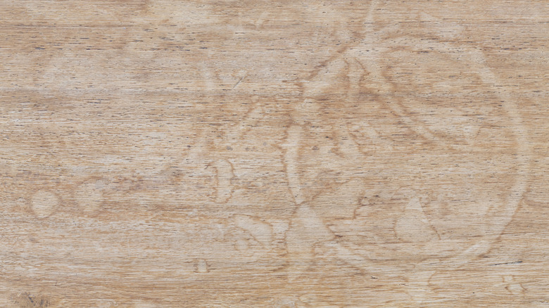 water stains on wooden table