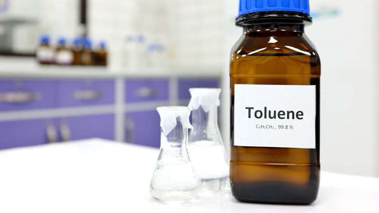 Bottle of toluene