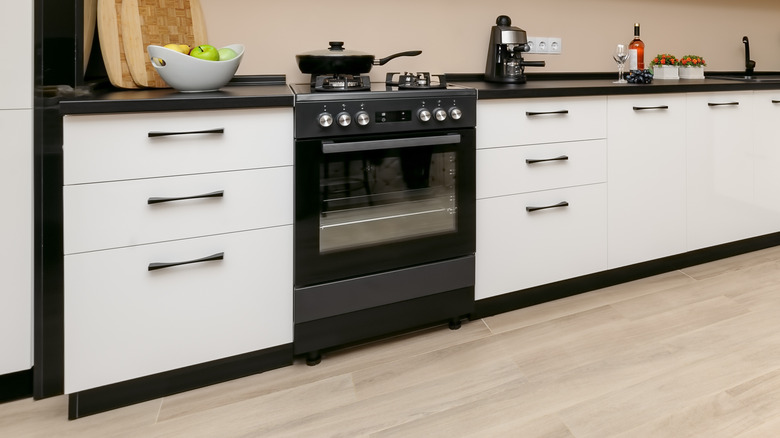 modern oven with drawer