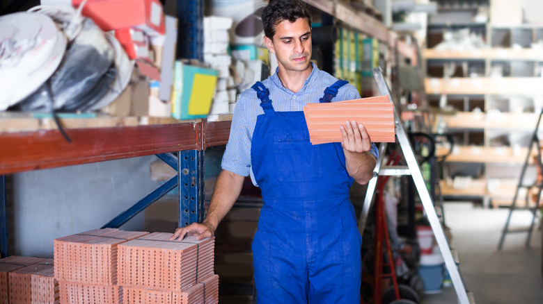 making sure tile is in stock