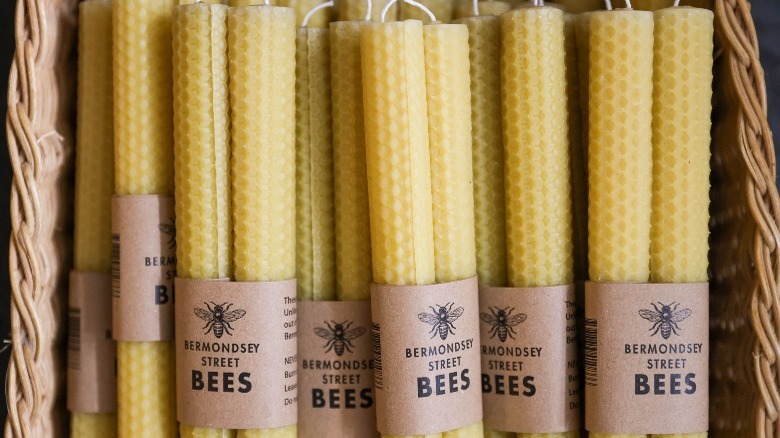 Candles made from beeswax