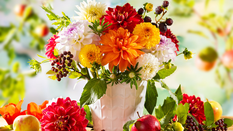 A colorful floral arrangement