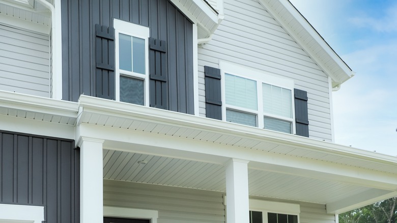 house with vertical and horizontal siding