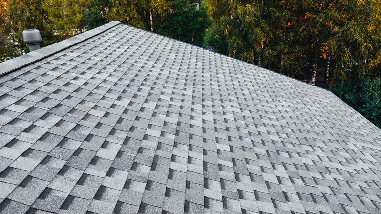 roof shingles on house