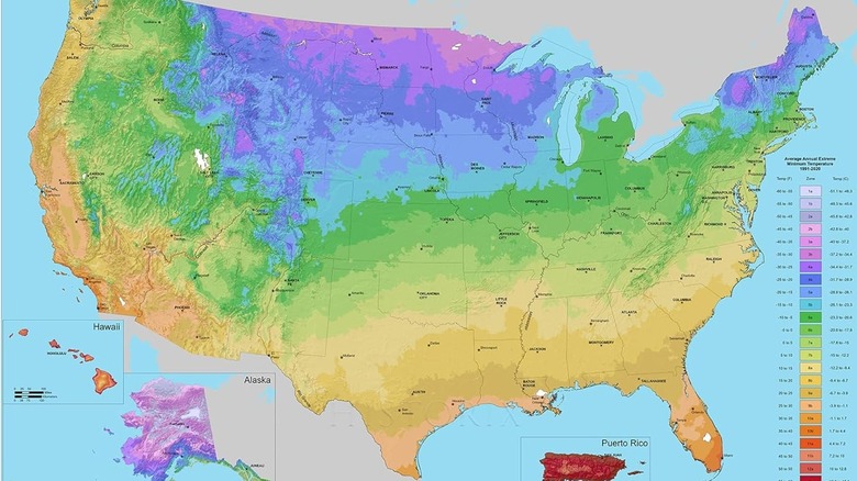 partial usda hardiness zone map