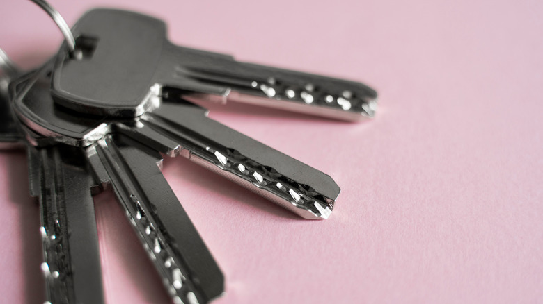 Keys on a table