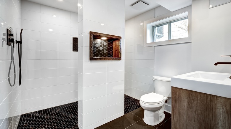 Modern bathroom interior