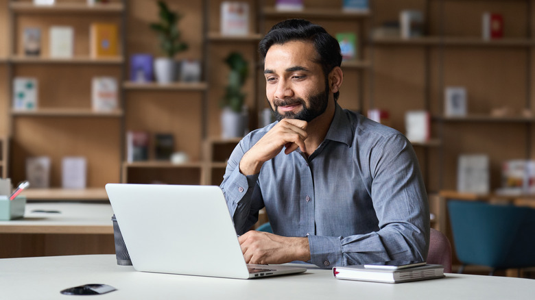 man on laptop