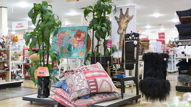 inside a HomeGoods store