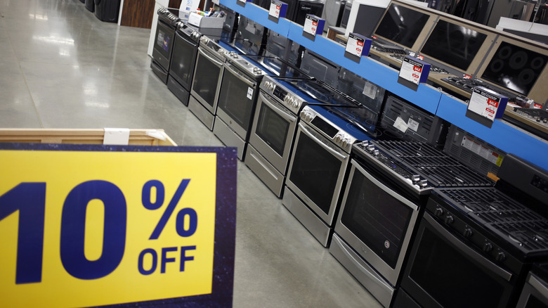 lowe's store with sale sign
