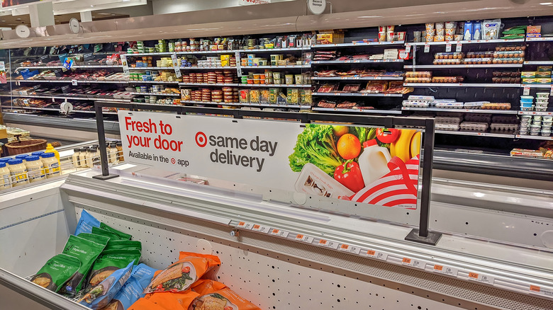 Target fresh foods delivery sign