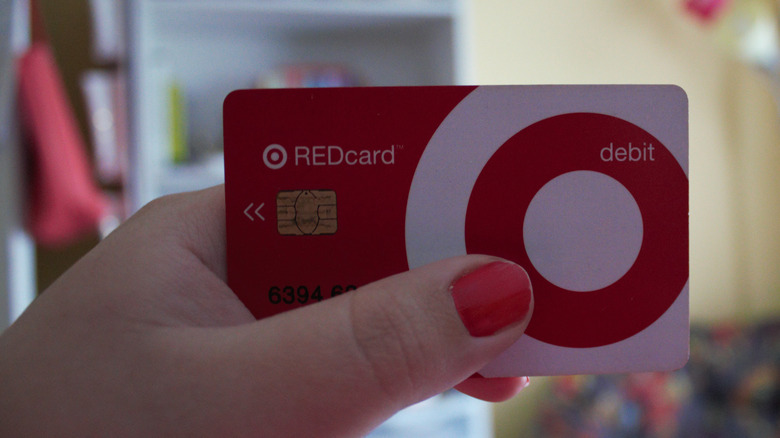 Target's RedCard in hand