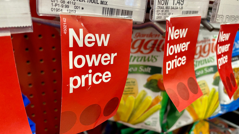 Target price drop signs