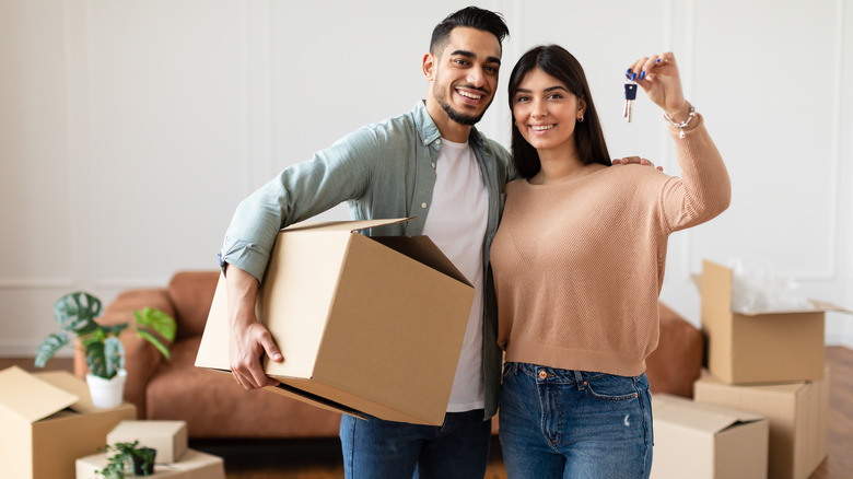 couple moving in to home 