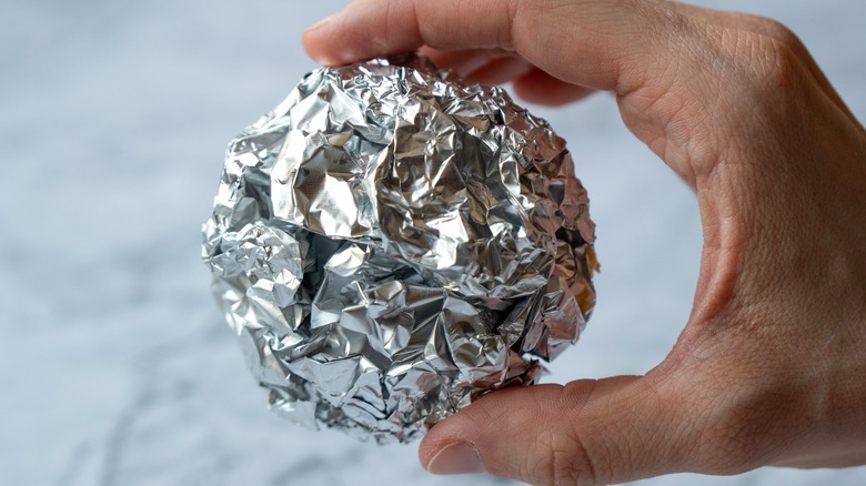 Ball of tin foil 