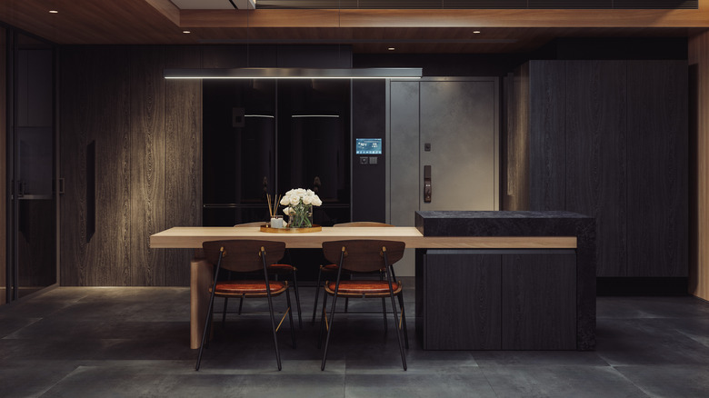 dark modern kitchen