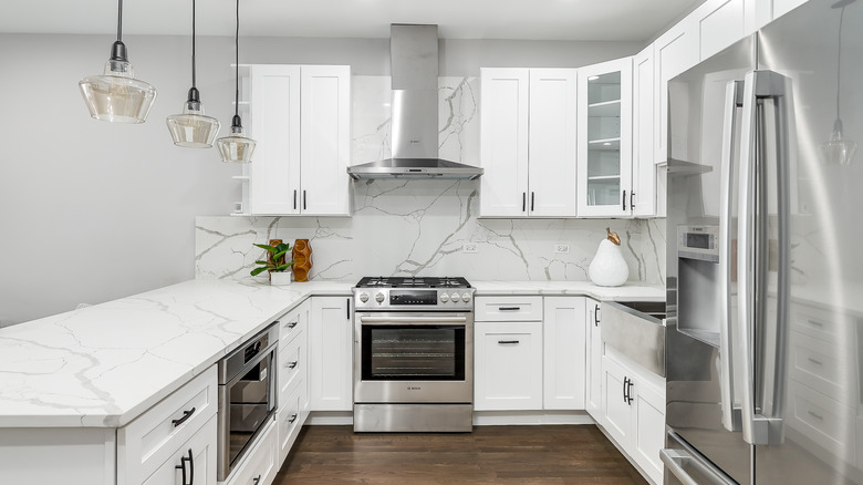 All white kitchen