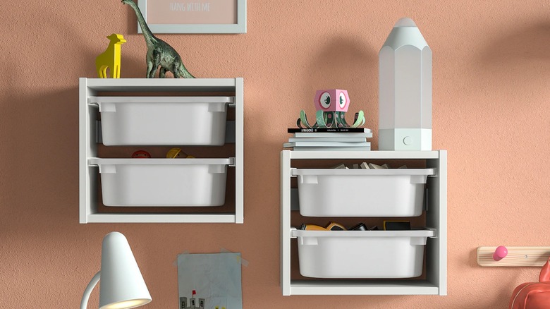 Photo of IKEA TROFAST single units on wall