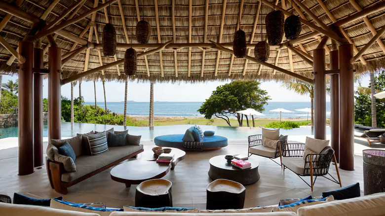 porch with beach view