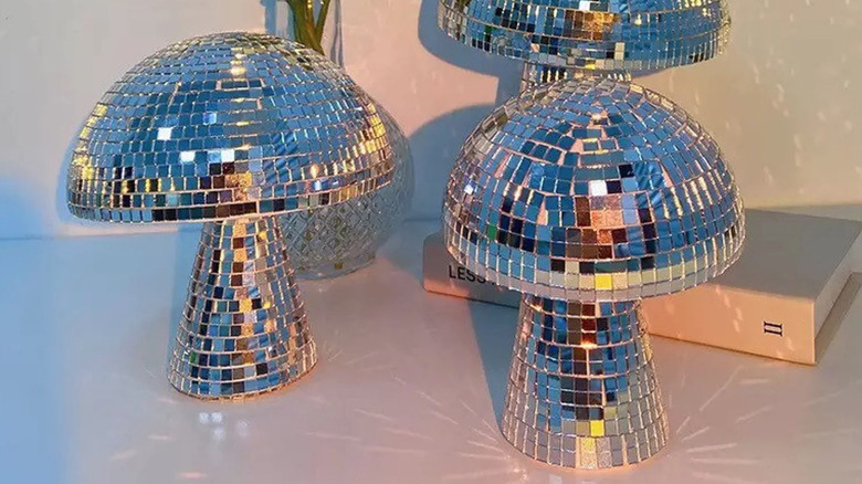 disco balls shaped like mushrooms