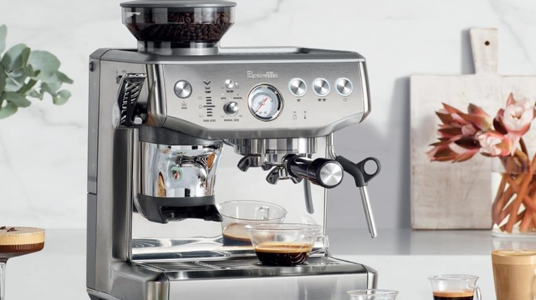 The Breville Barista Express Impress Espresso Machine