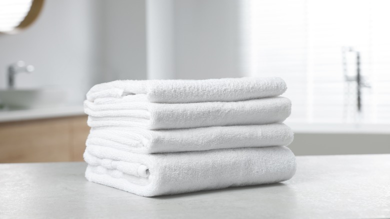 stack of towels