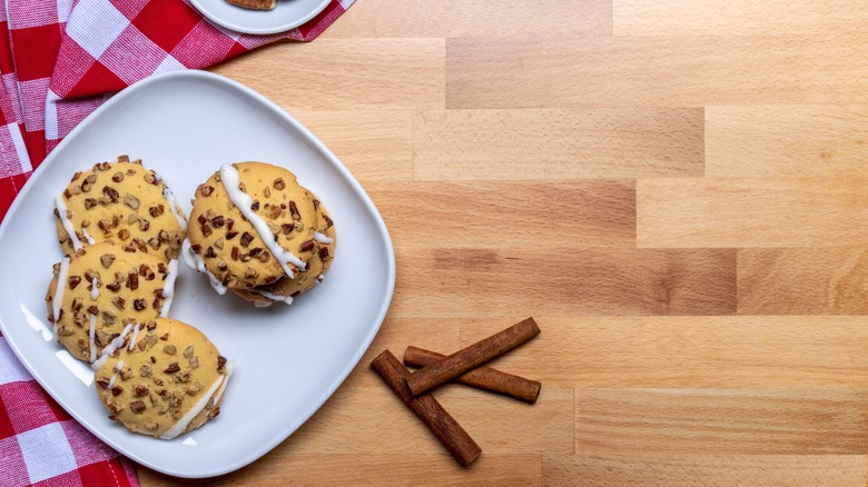 cookies on butcher block counter