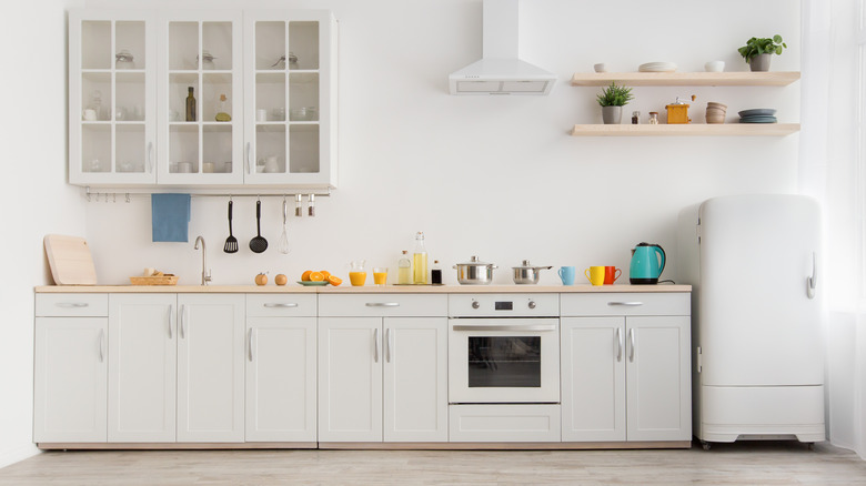 All-white kitchen