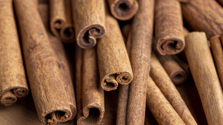 Bunch of cinnamon sticks