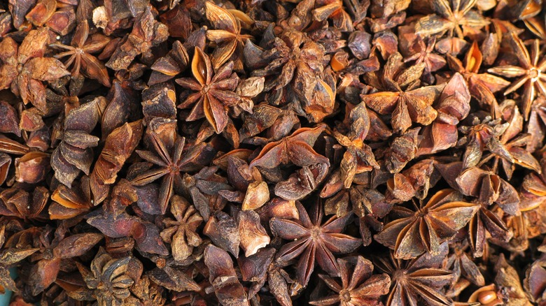 Closeup of whole spices