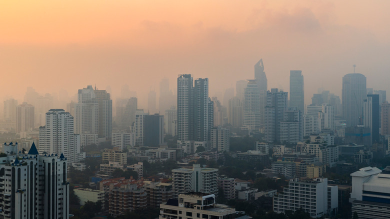 Smog over city