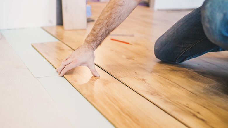 Installing luxury vinyl planks