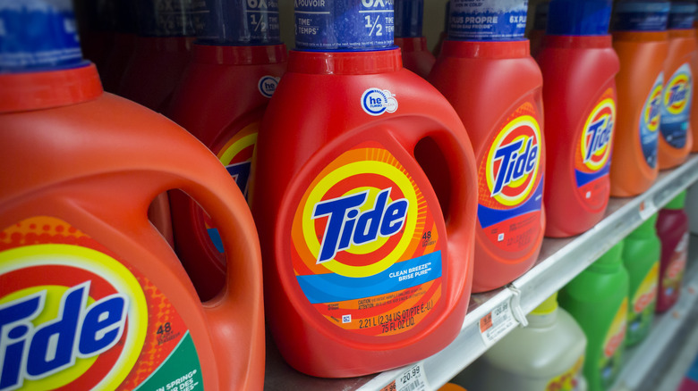 laundry detergent bottles