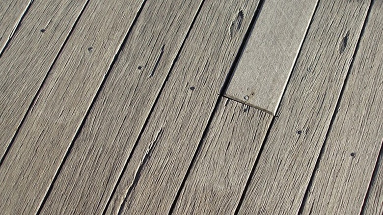 worn deck