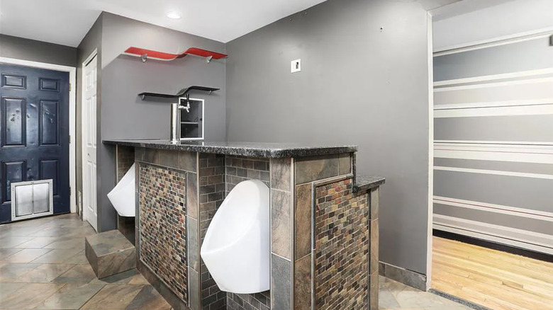 urinals in kitchen