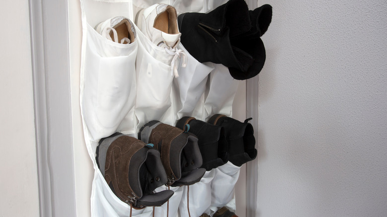 over-the-door shoe organizer